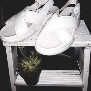 PRADA Crossover Strap Sandals PRICE FIRM